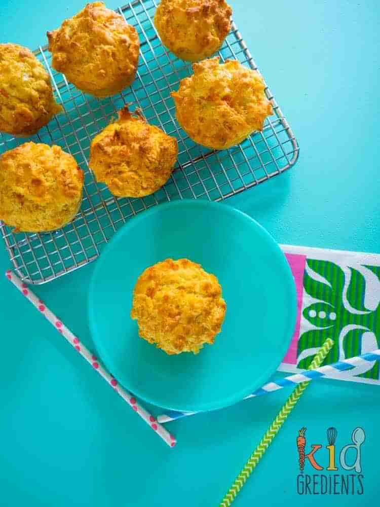 carrot cheese and chive muffins