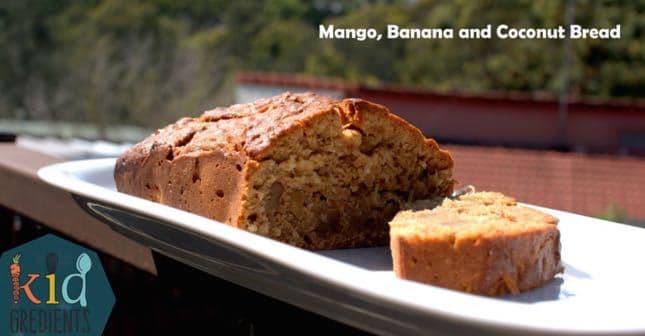 mango banana and coconut bread