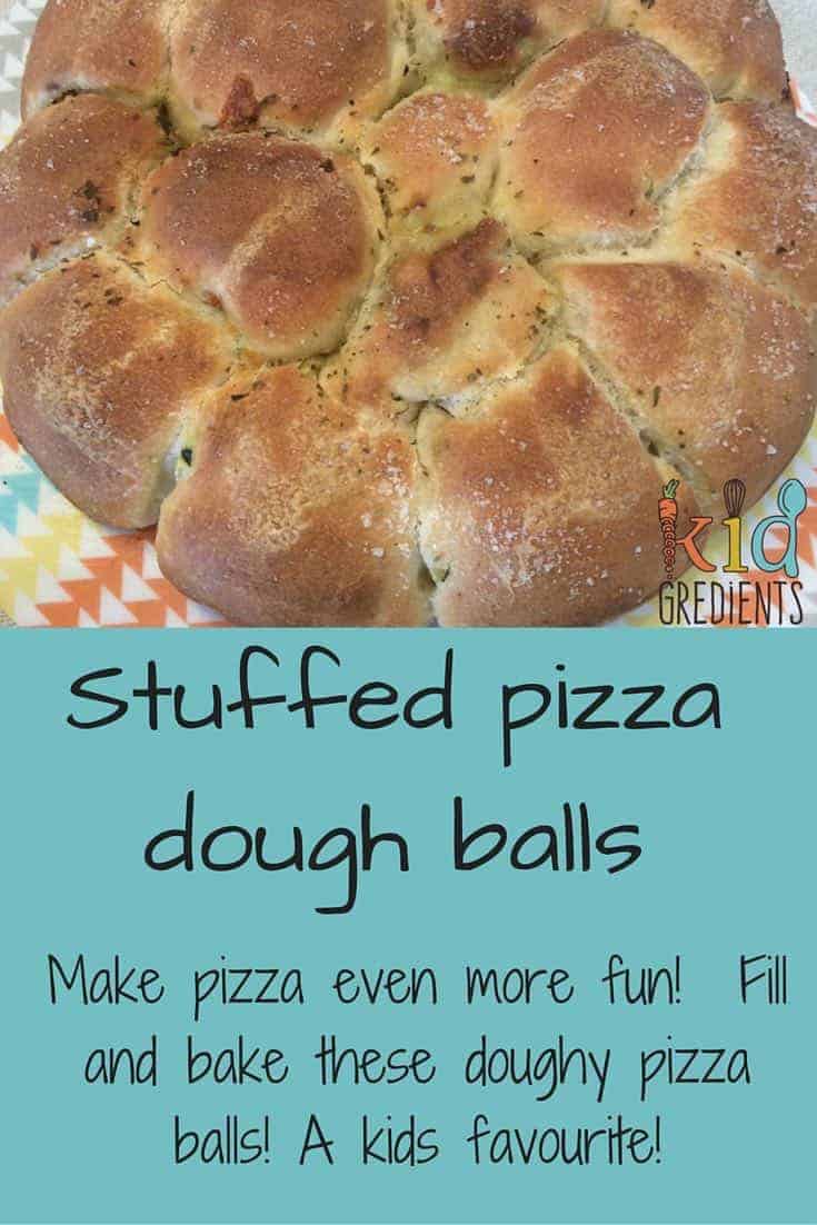 Stuffed pizza dough balls, update your pizza recipe to make stuffed balls of dough! You won't regret it!