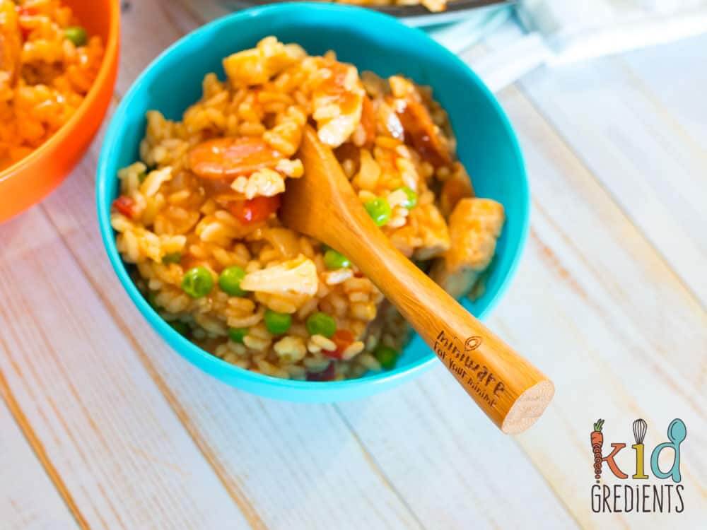 Chorizo and Chicken Spanish Rice, the perfect one pot winter warmer that will make enough for lunch the next day too!