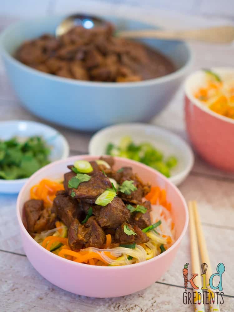 lemongrass beef with noodles
