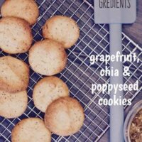 grapefruit, chia and poppyseed cookies
