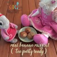 tea party mini banana muffins