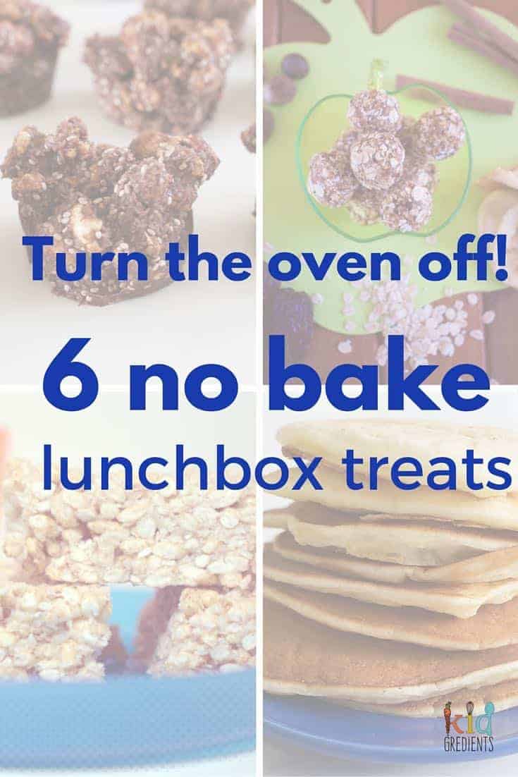 Turn the oven off- 6 no bake lunchbox treats you can make without any baking. Make something new today!