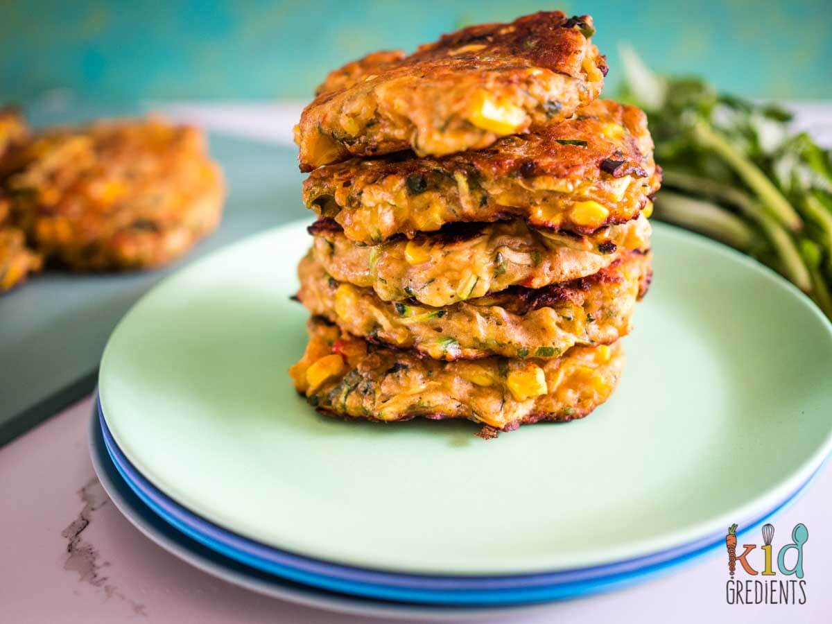Corn and Zucchini Fritters - Kidgredients