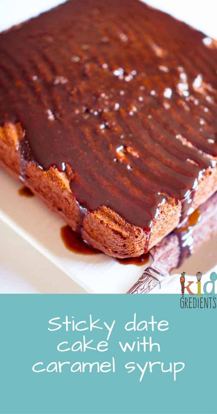 Sticky date cake with caramel syrup that is sure to please. The ideal dessert recipe for a special treat or as an afternoon tea. Kid friendly.