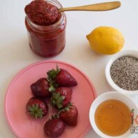 Easy strawberry chia jam thermocook and conventional methods