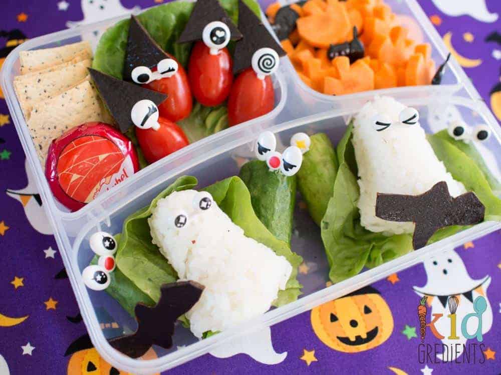 Spooky halloween bento lunch idea