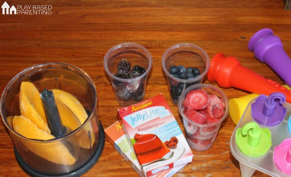 fruit jelly ice pops