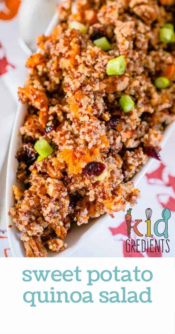The perfect combination of sweetness and crunch, this sweet potato quinoa salad recipe is fabulously easy to make!