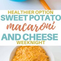 Sweet potato macaroni and cheese. Delicious family dinner with sweet potato and no yucky stuff! #pasta #macandcheese #kidsfood #familyfood #dinner
