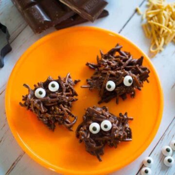 chocolate swamp monsters on a plate