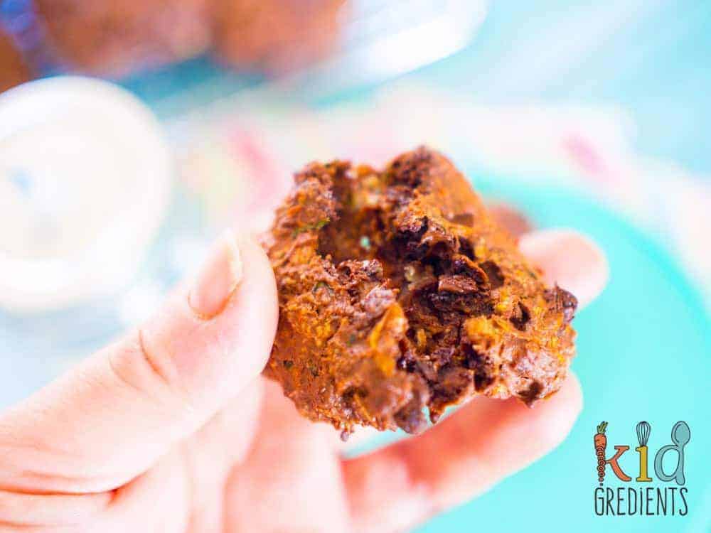 Super low in sugar and packing a veggie punch, these fudgey, yummy double choc zucchini cookies are sure to please! Perfect as a snack or in the lunchbox and made with wholemeal flour and oats. #kidsfood #snack #familyfoods #cookies #veggiesmuggling #lunchbox