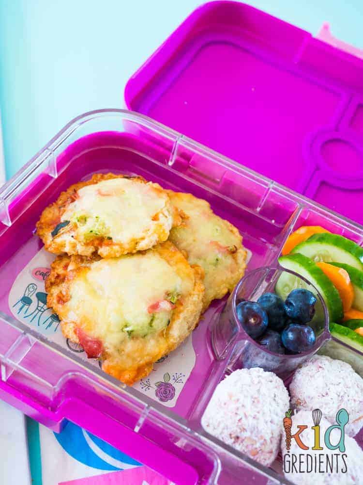 yumbox with brown rice mini pizza bases