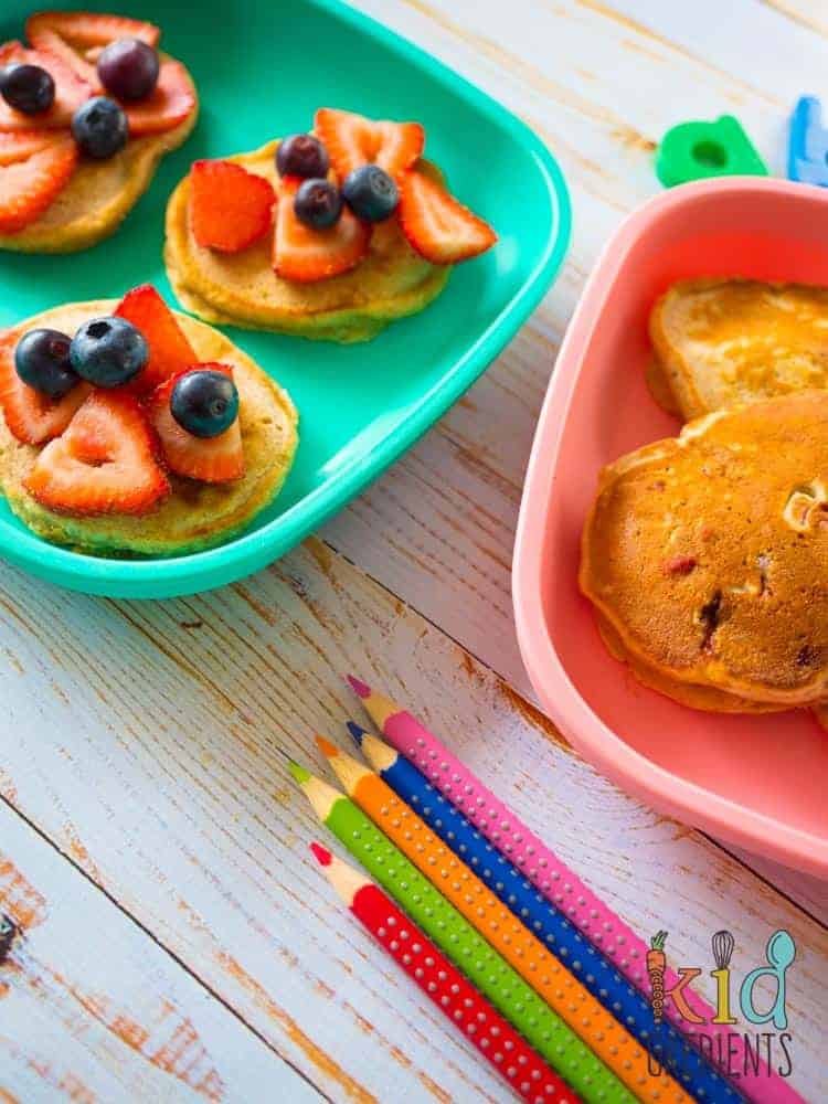 wholesome breakfast pikelets topped with fruit