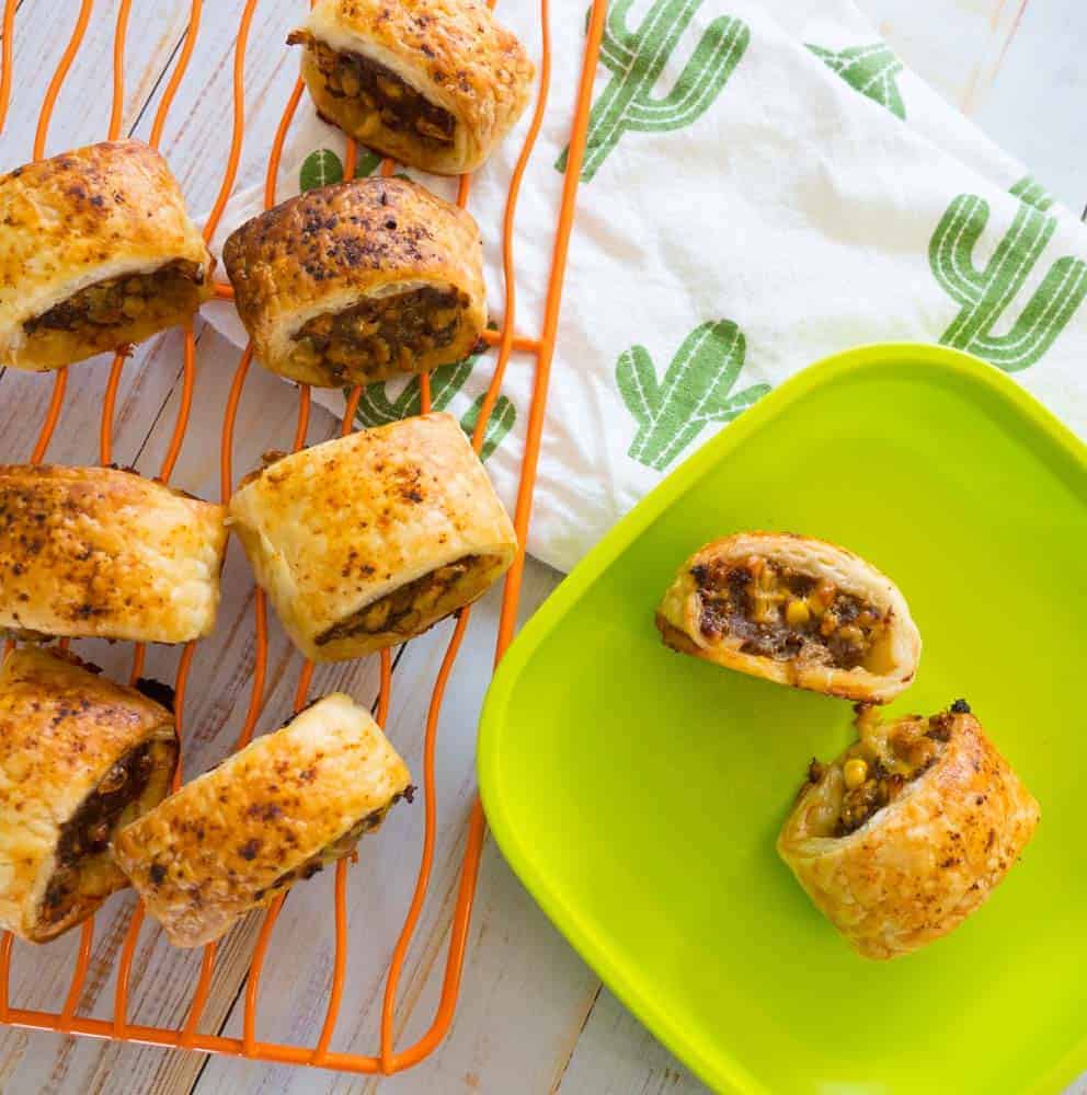 mexican beef sausage rolls