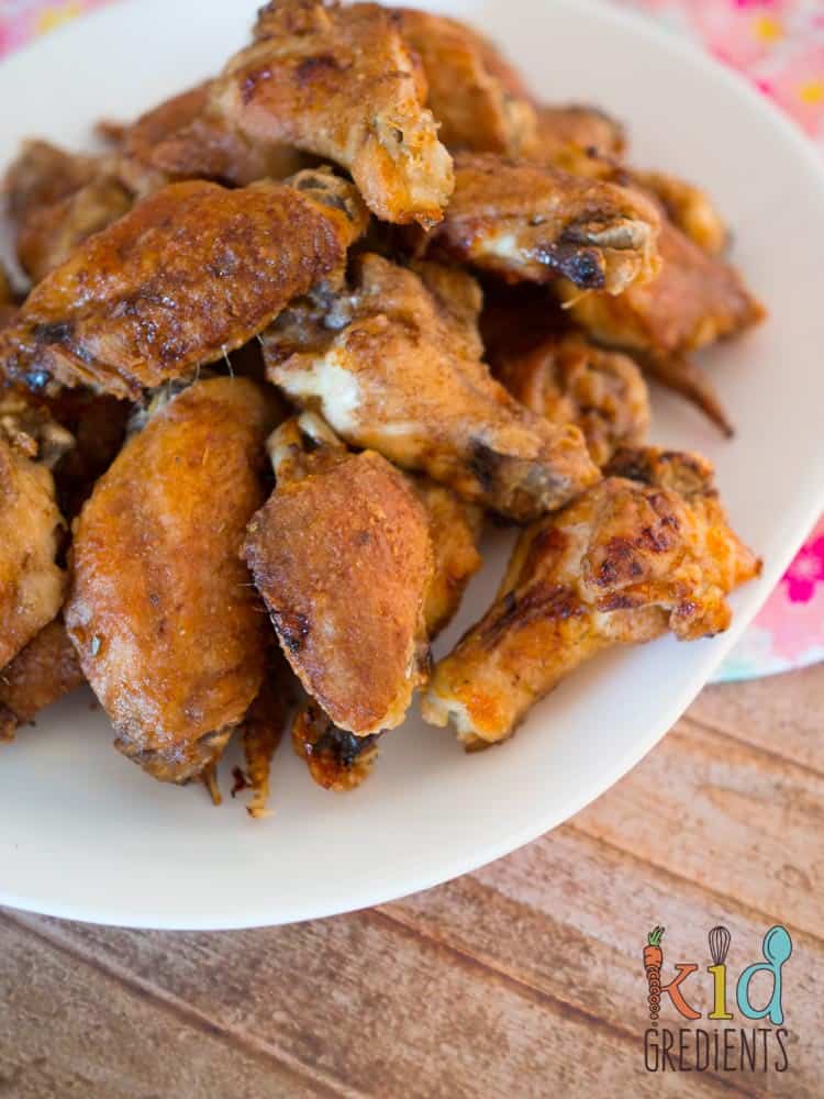 crunchy baked chicken wings with balsamic glaze