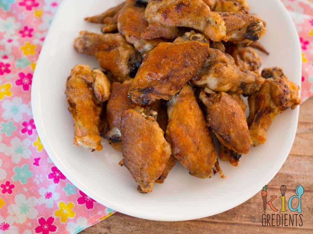 crunchy baked chicken wings with a balsamic glaze