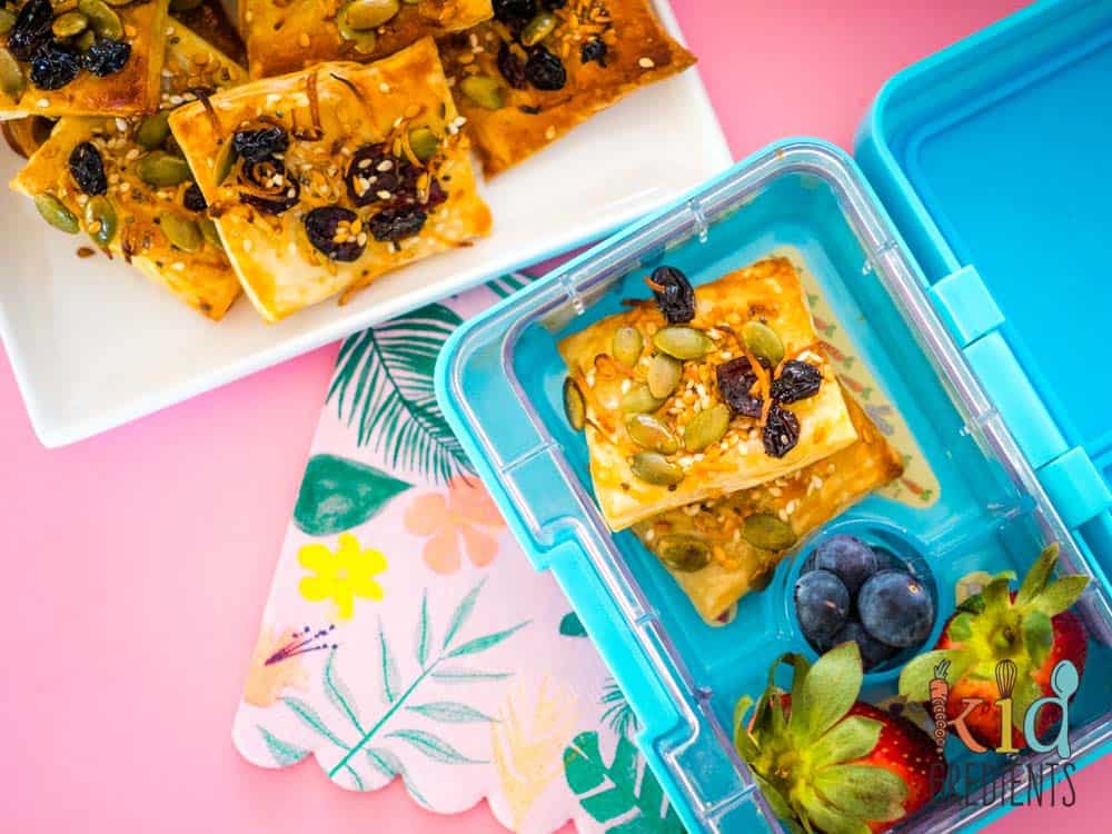 Nut free trail mix pastry snacks