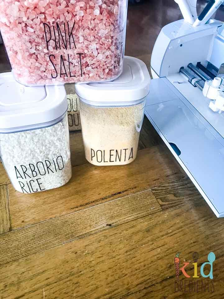 pantry labels on oxo containers