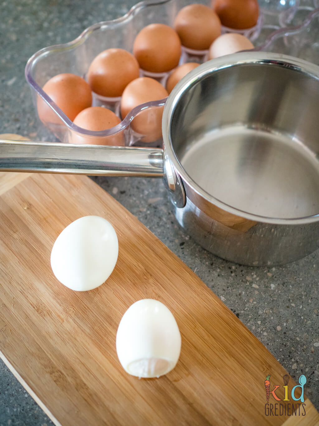 uncut hard boiled eggs