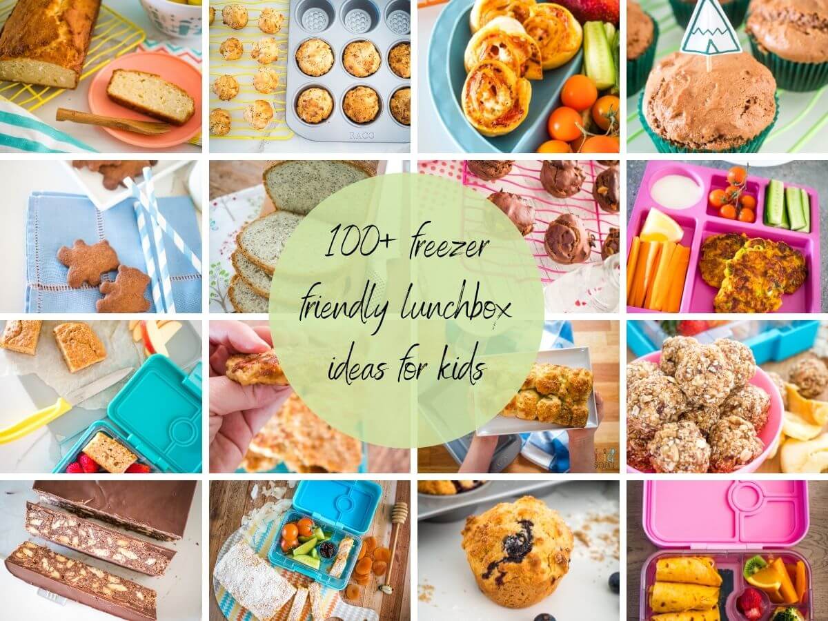 photo collage of lunchbox ideas